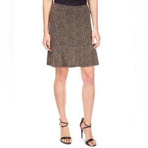 Giraffe-Print Flounce Mini Skirt Michael Michael Kors (Size L)